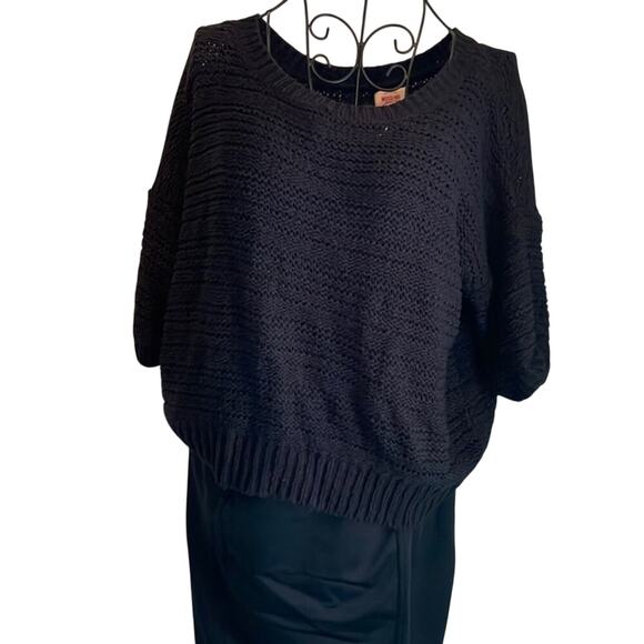 Mossimo Target short sleeve sweater black M - Picture 1 of 4